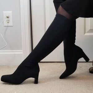 Martinez Valero Black Square Toe Boots